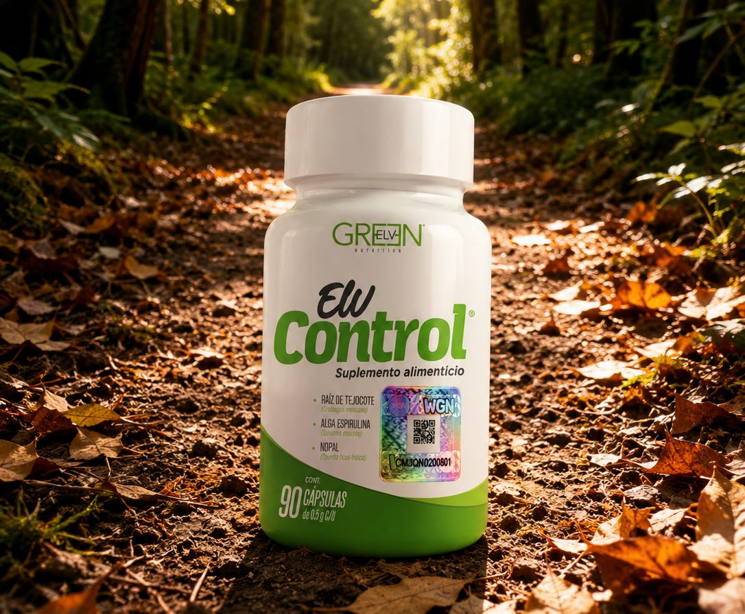 ELV Control en cápsulas, con tejocote, espirulina y nopal